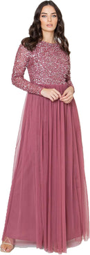 Women's Maya Embellished Sequin Maxi Dress